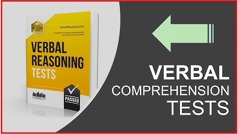 Verbal Comprehension Tests - Questions and Answers