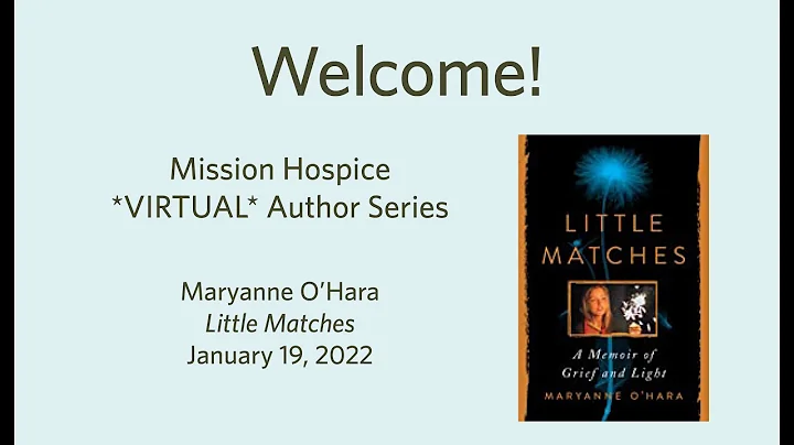 Mission Hospice Author Series: Maryanne O'Hara, Li...