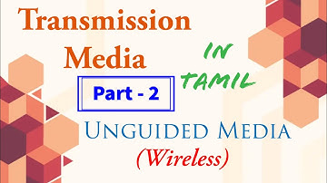 Transmission Media | Part - 2 | Unguided media - Radio wave,Microwave,Infrared wave