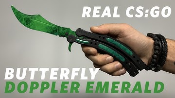 REAL CS:GO KNIVES - Butterfly - Doppler Emerald - KNIFY