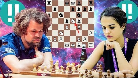 True chess game 213 Tania Sachdev vs Magnus Carlsen