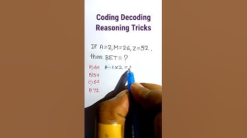 Coding Decoding Reasoning Tricks| Reasoning Classes in Hindi | #shorts