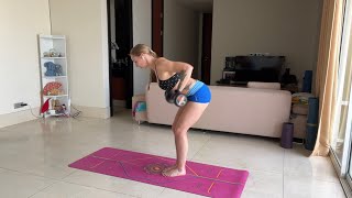 Weight training triceps, back & core at home routine for yoga and general population part 2