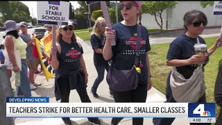 Teachers on strike in Santa Fe Springs-area district