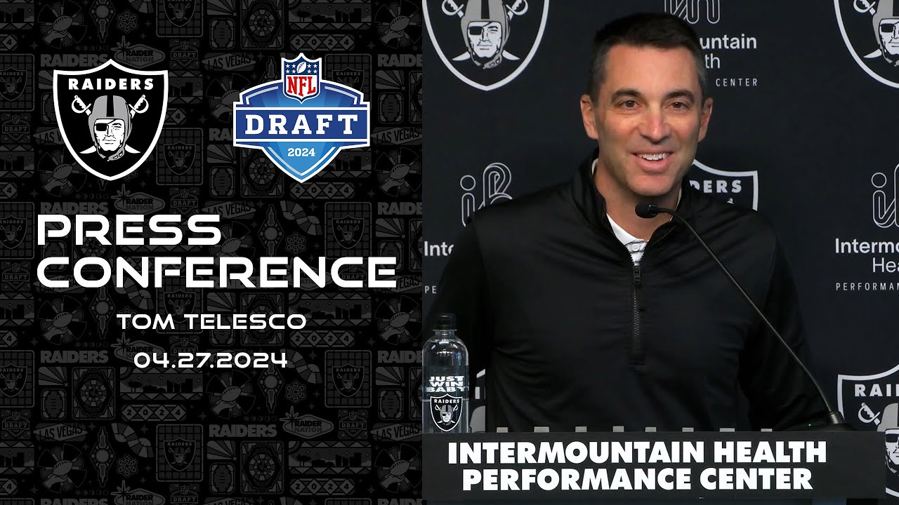 Tom Telesco Presser - Day 3 Recap | 2024 NFL Draft | Raiders - YouTube