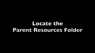 Locate the Parent Resource Folder