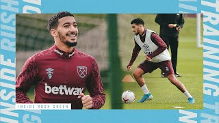 SAÏD BENRAHMA TRAINS WITH WEST HAM