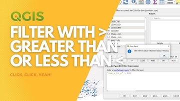 Filter using greater than or less than in QGIS