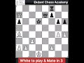 #MateIn3 #ChessPuzzle 81 #ChessProblem #ChessTactic #Excercise#Sacrifice #DailyPuzzle #ChessStrategy