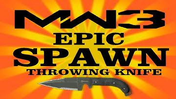 MW3 Epic Spawn Throwing Knife Across The Map (Bakaara)
