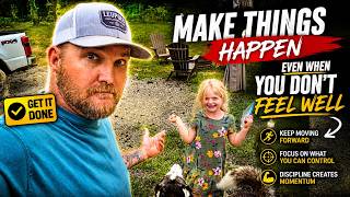 Not Feeling Good… But The Work NEVER Stops |tiny house, homesteading off-grid cabin build DIY HOW TO