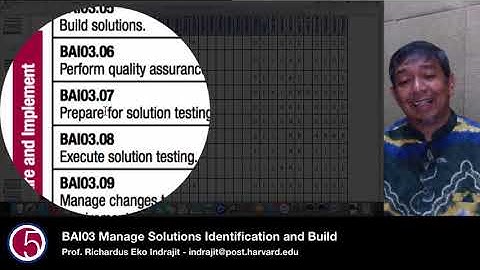 BAI03 Manage Solutions Identification and Build by Prof. Eko Indrajit