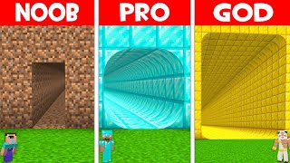 NEW LONGEST TUNNEL BUILD CHALLENGE in Minecraft NOOB vs PRO vs GOD! by Cookie Noob 1,684 views 3 months ago 13 minutes, 10 seconds