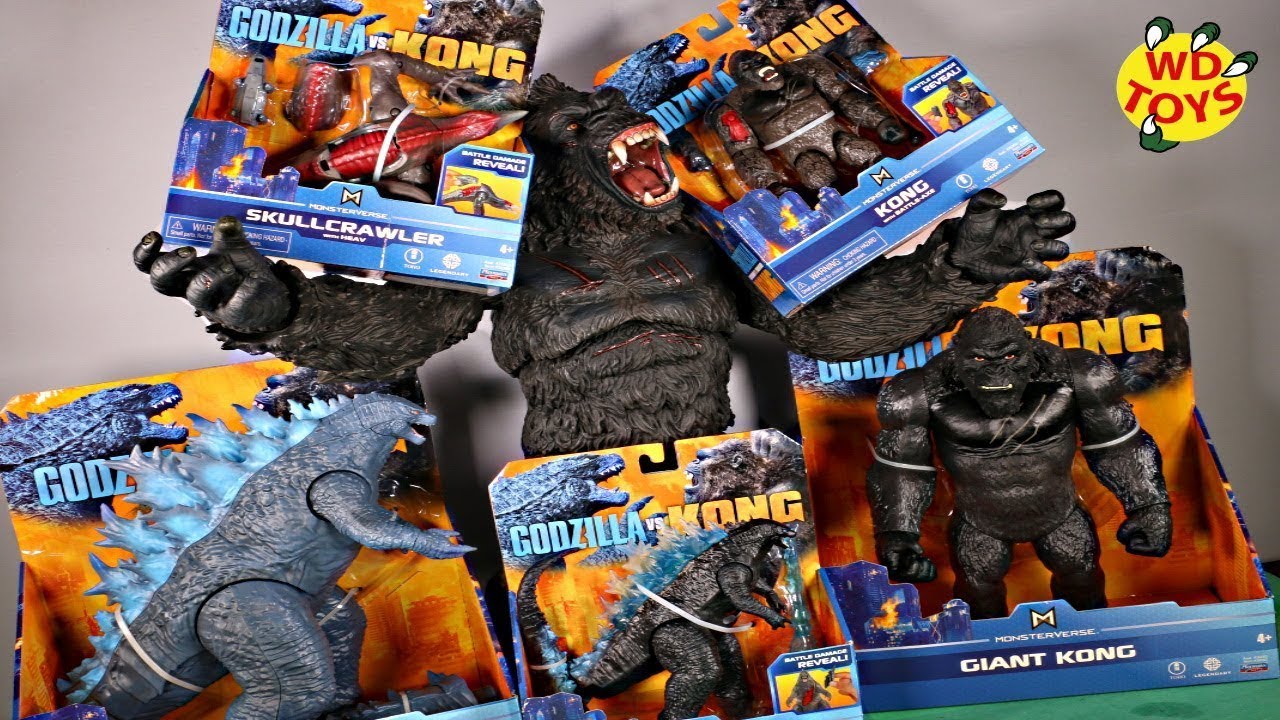King Kong 2nd Generation 8 PVC Figurines 3.3"Toy Without Box Godzilla vs 
