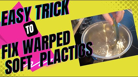 Easy trick to fix warped soft plastics
