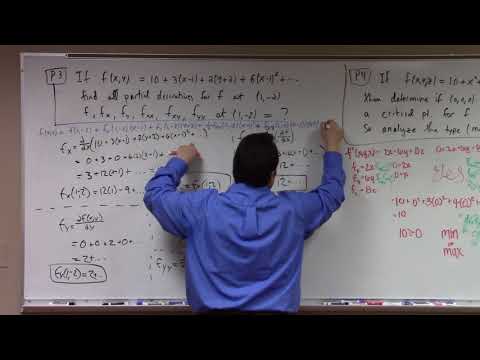 Multivariate Calculus: optimization