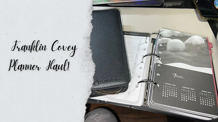 Franklin Covey Haul for November and the New Year ...
