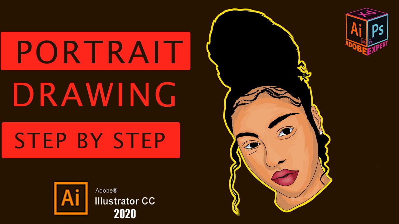 Vector Art | Vector Portrait | Cartoon Yourself - How to draw face ...