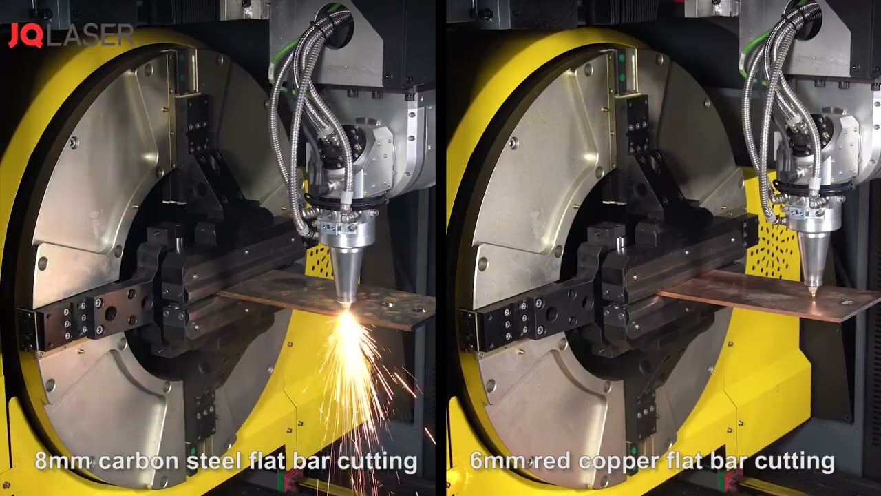 Laser tube cutting machine cutting strip steel