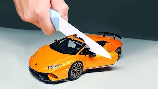 Stop Motion Cooking Asmr - Devour The Lamborghini Huracan Performante - Asmr 4K