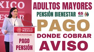 📢AVISO IMPORTANTE🔔¿Dónde y cómo cobrar? PAGO Pensión Bienestar Adultos Mayores🚨 by SEO C V 23,932 views 9 months ago 3 minutes, 55 seconds