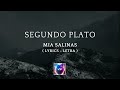 Mia Salinas - Segundo Plato (Letra)