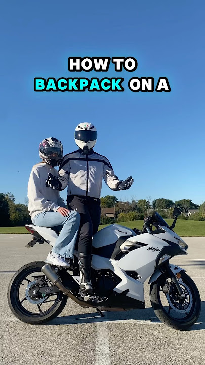 Cara Backpacking di Motor #ninja400 #motor #sportbike #sepeda