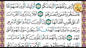 سورة محمد للشيخ علي عبدالرحمن الحذيفي