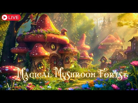 Magical Forest Music || Warm Mushroom House Helps Deeper Sleep || LIVE 11H - NO MID - ROLL ADS