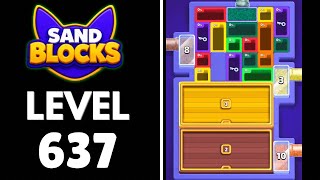 Sand Blocks: Drop Puzzle Level 637 Walkthrough