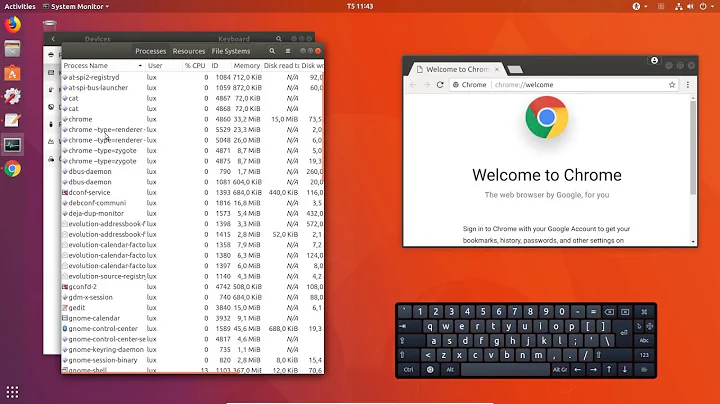 Ubuntu 18.04 LTS Linux OS: Keyboard Shortcuts | Onscreen Keyboard