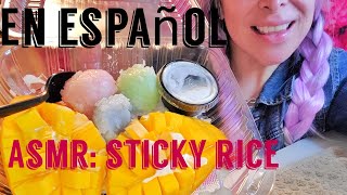 Asmr: Arroz Tailandés 🍡🍚 🥥 #stickyrice #asmrEspañol