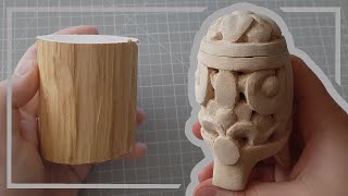 :    /  / Wood carving Box