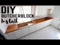 We Saved This Countertop Install - DIY Butcher Block Kitchen Makeover