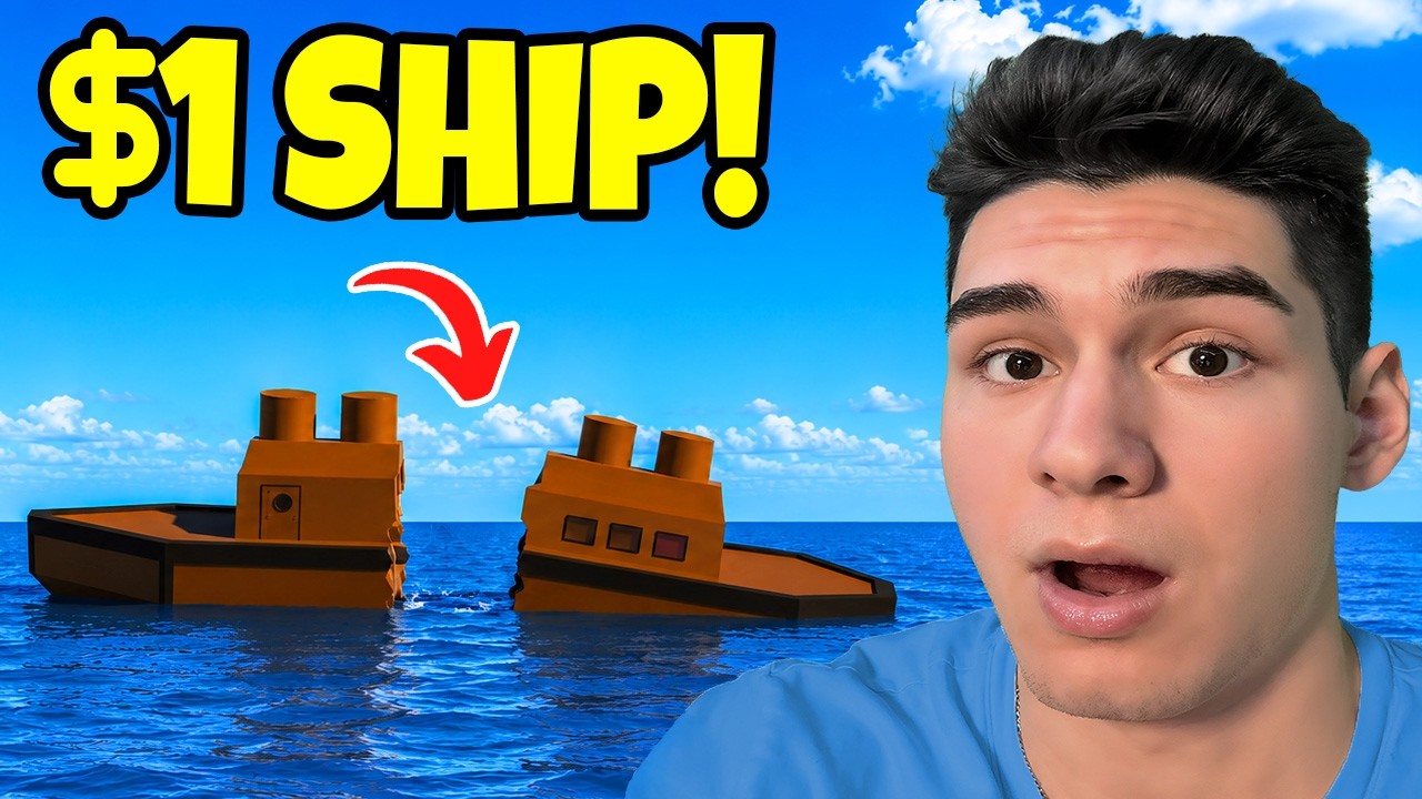 $1 Ship vs $1,000,000 Ship SPLIT Test! | Roblox Sail & Sink