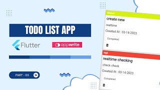 Building a ToDo List App with Flutter, Appwrite, and Riverpod: A Step-by-Step Guide | Part - 03