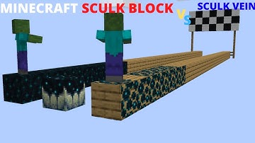 Minecraft sculk block vs sculk vein