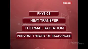 Heat Transfer, physics by Manoj Pandey sir | Thermal Radiation, Prevost Theory of Exchanges