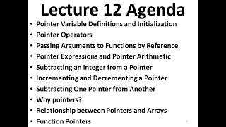 embedded systems 12: C Programming 6 - Pointers