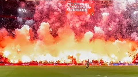 🔥 INSANE PYRO SHOW! 🔥🧨 Ajax Ultras Fireworks vs Groningen