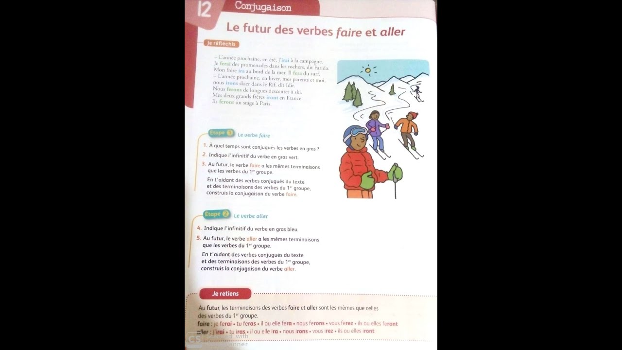 Futur Des Verbes Aller Et Faire Ce1 Youtube