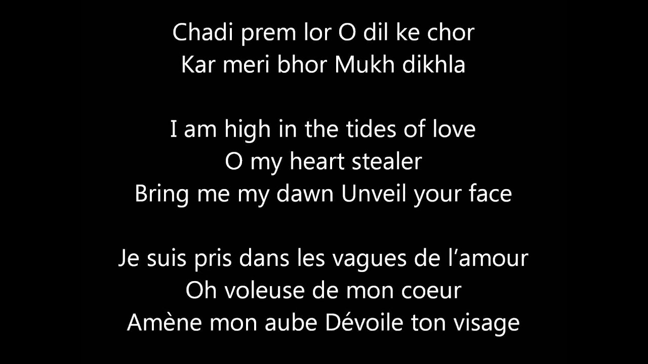 Le Sud Paroles En Anglais Raanjhaana - Paroles Français Anglais - English French Lyrics - YouTube