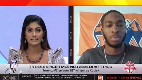 T&T MLS No.1 draft pick Tyrese Spicer zones in, Spicer scored 29 goals & 18 assists in four seasons