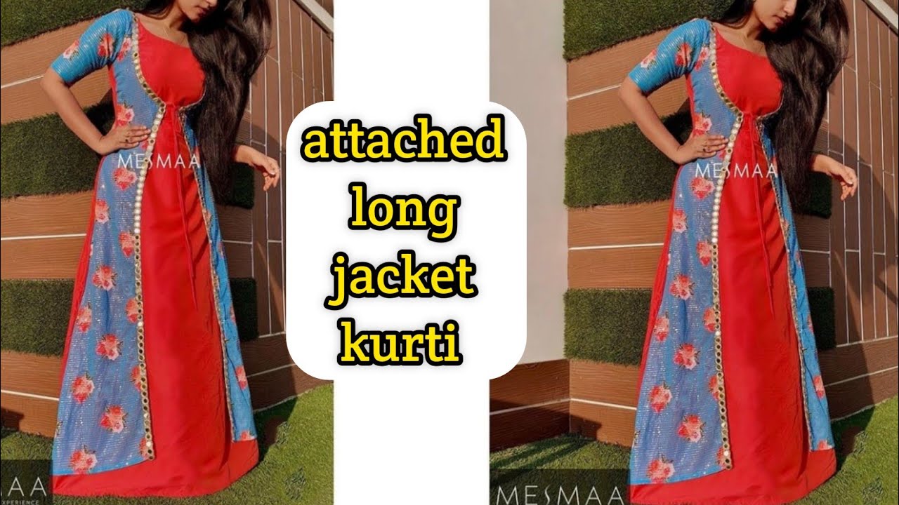 Long jacket design cutting and stitching in hindi | long shrug cutting and  stitching - YouTube