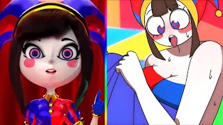 Pomni and Jax react 😂 to The Amazing Digital Circus Funny TikTok Animations 9