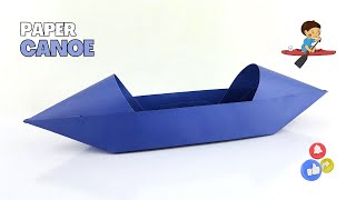 How to make a paper boat that Floats | Easy origami Paper Canoe that Floats