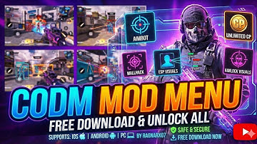 CODM MOD MENU APK COD MOBILE +WALLHACK +AIMBOT + ESP | DOWNLOAD CHEATS NO RECOIL CODM APP