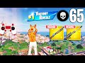 65 elimination solo vs squads gameplay wins fortnite chapter 5 season 2 ps4 controller