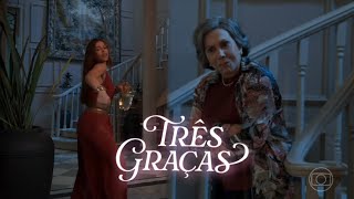 Três Graças Arminda Dançando Feliz E Dona Josefa Observa.