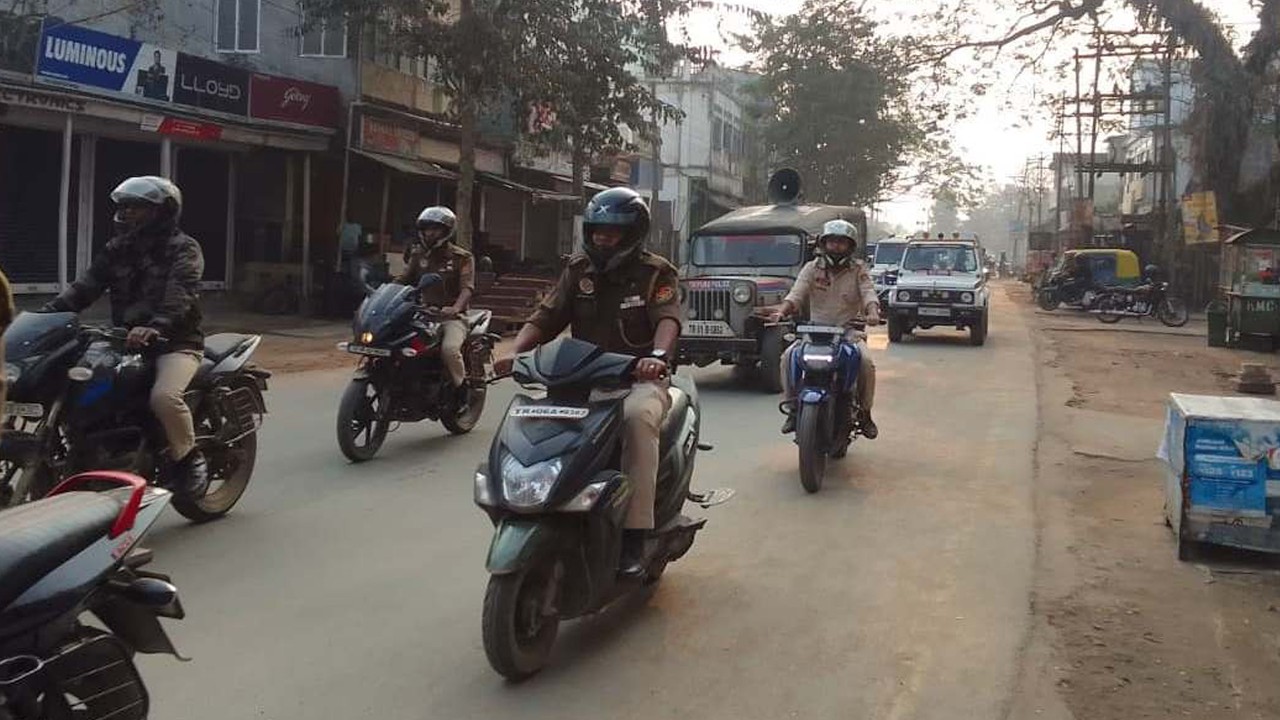 Phasalo Police Week no Rwgwi Khowai Hangkor Khlaijakha Kaisa Awareness Bike Rally